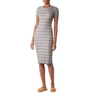 Sundry Gray Knit T Shirt Dress